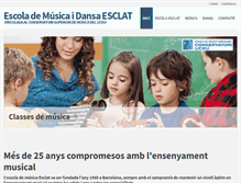 Tablet Screenshot of escolaesclat.com